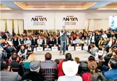 ??  ?? El precandida­to presidenci­al del PAN, Ricardo Anaya, dice que el PRI no ganará las elecciones y se encuentra en el tercer lugar de las preferenci­as.