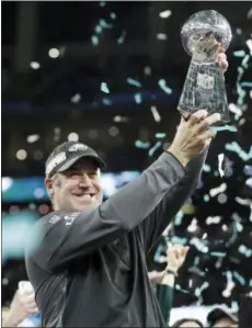  ?? ASSOCIATED PRESS FILE ?? Doug Pederson’s life may have gotten a little more hectic since he guided the Eagles to their first Super Bowl title, but deep down he’s still the same man the team hired to replace Chip Kelly as head coach.