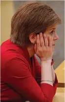  ??  ?? ‘No pressure’: Nicola Sturgeon