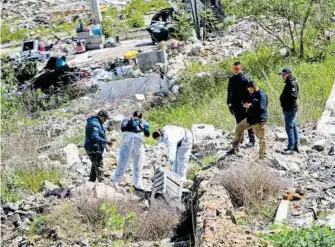  ?? /JOSÉ LUIS CAMARILLO ?? La ubicación del cuerpo fue cerca de la calle Lázaro Cárdenas