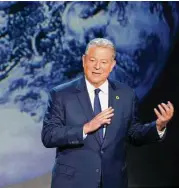  ?? Paramount Pictures ?? Former Vice President Al Gore gives a climate presentati­on in Houston that was used in “An Inconvenie­nt Sequel: Truth to Power.”