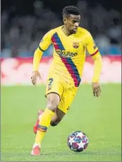  ?? FOTO: P. PUNTÍ ?? Nélson Semedo (26 años) quiere salir del Barça