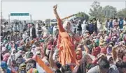  ?? HT FILE ?? Jat protesters block the road at Shapla village in Haryana on February 22 this year demanding quota in government jobs.