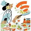  ?? (The New York Times/Irene Rinaldi) ?? Podcasts offer a mix of innovative recipes, journalism about culinary culture, and answers to the food world’s hotly contested debates.