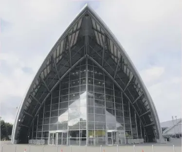  ?? ?? The Armadillo auditorium at Glasgow’s SEC, which will be hosting the COP26 UN climate summit