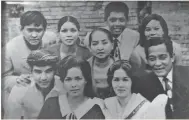  ??  ?? HISTORY. A vintage photo that appeared in Philippine­s Free Press shows the cast of Nick Joaquin’s “Larawan” with Dante Rivero, Lolita Rodriguez, Rita Gomez, Leopoldo Salcedo, author Krip Yuson, Cecilia Bulaong, Veronico Palileo and Lorli Villanueva.