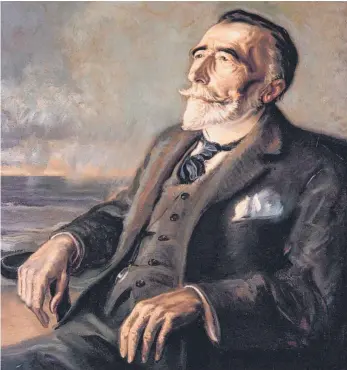  ?? FOTO: ULLSTEIN ?? Gemälde des englischen Erzählers Joseph Conrad von Walter Tittle aus dem Jahr 1923: Wer im Besitz von wertvoller Kunst ist, sollte sich frühzeitig Gedanken machen, was nach seinem Tod damit passiert.