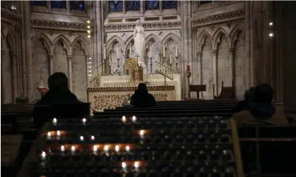  ?? ?? Funeral of Cecilia Gentili took place at St Patrick's Cathedral on Thursday. Photograph: Shannon Stapleton/Reuters