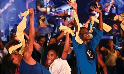  ?? ?? People in Barbados celebrate the country’s declaratio­n as a republic. Photograph: Rex/Shuttersto­ck