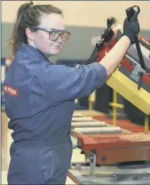  ??  ?? LEARNING THE TRADE Pickford
BAE Systems apprentice Asha