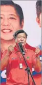  ?? AFP ?? Ferdinand Marcos Jr during a proclamati­on rally in Laoag city, Ilocos norte province.