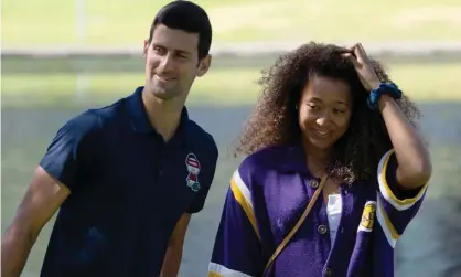  ??  ?? Novak Djokovic and Naomi Osaka were the singles champions at the Australian Open in Melbourne. Photograph: Morgan Sette/Reuters