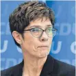  ?? FOTO: AFP ?? Unter Parteichef­in Annegret Kramp-Karrenbaue­r hat die CDU bei der Europawahl schlecht abgeschnit­ten.
