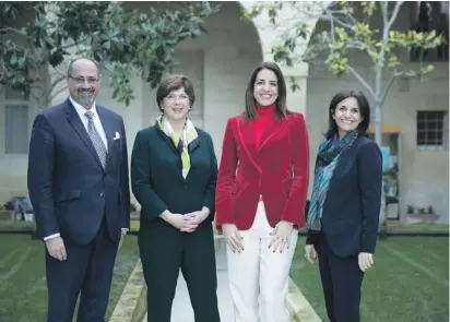  ??  ?? (from left) Andy Gatesy, Sue Vella, Sonia Hernandez, and Grace Camilleri. Not seen in the picture is jury member Frank V. Farrugia