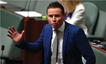  ??  ?? Andrew Laming appeared on Monday before the Liberal National party’s vetting committee to push ahead with his nomination for the bayside seat of Bowman. Photograph: Mick Tsikas/AAP