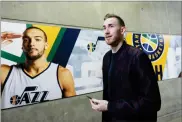  ?? AP PHOTO BY RICK BOWMER ?? In this April 28 file photo, Utah Jazz forward Gordon Hayward arrives for Game 6 of an NBA basketball first-round playoff series against the Los Angeles Clippers in Salt Lake City.