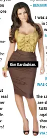  ??  ?? Kim Kardashian.