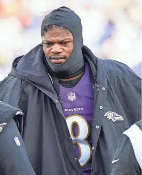  ?? MITCH STRINGER/USA TODAY SPORTS ?? Ravens gave QB Lamar Jackson a nonexclusi­ve franchise tag so he can negotiate with other teams.