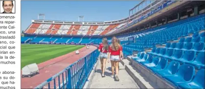  ??  ?? CALDERÓN. Un grupo de jóvenes el año pasado en una de las últimas visitas al estadio y museo del Calderón.