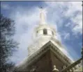  ?? MATT ROURKE — THE ASSOCIATED PRESS ?? The historic Christ Church test its fire suppressio­n system ahead of summer renovation­s in Philadelph­ia, Wednesday.