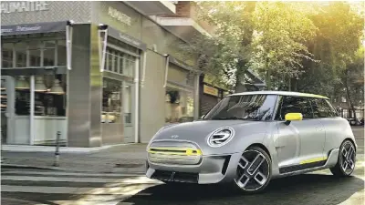  ??  ?? The Mini Electric concept was unveiled in September, with a production version coming for 2019.