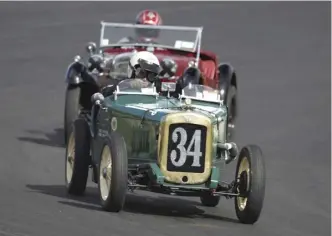  ??  ?? Martin Cooper’s diminutive Austin Seven Special at speed at the Roycroft Trophy, driven by son Keith. If you are building a special, it has all been done and documented before