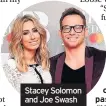  ??  ?? Stacey Solomon and Joe Swash