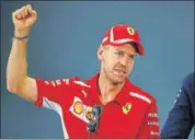  ?? REUTERS ?? Sebastian Vettel is 50 points behind Lewis Hamilton.