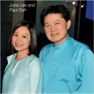  ??  ?? June Lee and Paul Soh