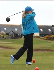  ??  ?? Lady Captain Liz Scully getting back to golf at Seapoint GC.