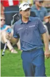  ?? THE ASSOCIATED PRESS ?? Kevin Kisner reacts after missing a birdie putt on the 15th hole during Saturday’s third round of the PGA Championsh­ip.