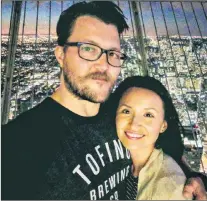  ?? SUBMITTED PHOTO ?? Jerry Pinksen of Straitsvie­w, on the Northern Peninsula, and his girlfriend, Danielle Kane, were caught up in the Danforth Avenue shooting in Toronto on July 22. Kane was wounded and it is unknown if she’ll walk again.