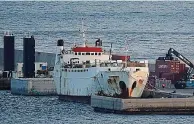  ?? REUTERS ?? Stranded: Cargo ship Karim Allah at Cartagena