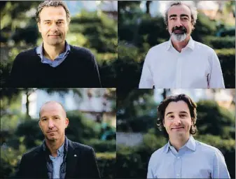  ?? LV ?? Los socios de Nauta Capital Carles Ferrer Roqueta, Jordi Viñas, Daniel Sánchez y Guillem Sagué