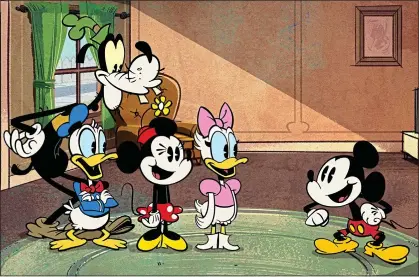  ??  ?? DISNEY DOLLARS: Zoo Digital dubs voices for hit programmes such as The Wonderful World Of Mickey Mouse