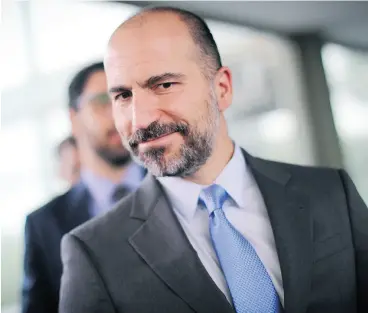  ?? ANDRE COELHO / BLOOMBERG ?? New Uber CEO Dara Khosrowsha­hi has introduced a new set of values for the ride-hailing company as he attempts to undo the damage caused by former policies.