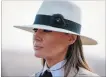  ?? CAROLYN KASTER THE ASSOCIATED PRESS ?? First lady Melania Trump during a visit to the Giza Pyramids.