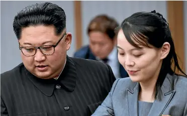  ?? GETTY ?? Kim Jong Un and his sister Kim Yo Jong have made over his image to the world outside North Korea.