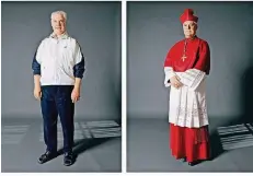  ?? FOTOS: HERLINDE KOELBL ?? Kleider machen Leute – Koelbl zeigt, wie sich der Bischof Gerhard Ludwig Müller verändert, sobald er seine Arbeitskle­idung trägt.