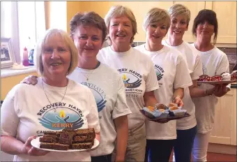  ??  ?? Volunteers at the recent coffee morning for Recovery Haven Killorglin Outreach Cancer Support (from left) Sheila Costello, Patricia Tyther, Catherine O’Donoghue, Caroline Foley, Miranda Aherne and Anne Coffey at the Killorglin Day Care Centre.