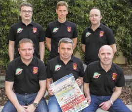  ??  ?? Members of the organising committee pictured at the launch of the renaming of Charlevill­e soccer grounds to Tim Fitzgerald Park. Included are, front: Brian Fitzgibbon, Kevin Buckley, chairman, and Eugene Bowles. Back; Sean Fitzgibbon, Dominick Foley and Alan Fitzgibbon.