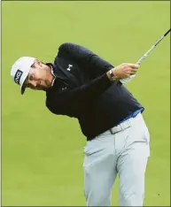  ?? Sam Greenwood / Getty Images ?? Mito Pereira plays a shot on the 16th hole during the third round of the PGA Championsh­ip on Saturday.