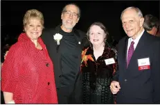  ?? NWA Democrat-Gazette/CARIN SCHOPPMEYE­R ?? UA Honorary Alumnni Award honorees Denise Garner (from left) with husband Hershey Garner and Barbara and former Sen. David Pryor enjoy the Alumni Associatio­n Awards.