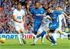  ?? REX ?? On target: Jamie Murphy gives Rangers an early lead