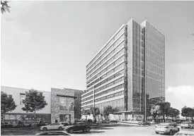  ?? Stonelake Capital Partners ?? Stonelake Capital Partners plans to build a 15-story office tower next to the Ivy and James apartment buildings in its Park Place | River Oaks mixed-use developmen­t.