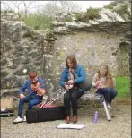  ??  ?? Musicians perform at Bridgetown Abbey in Castletown­roche