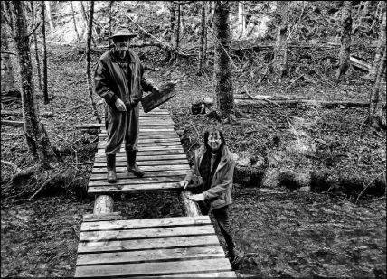  ?? ANDREW WAGSTAFF – SALTWIRE NETWORK ?? Mel Musgrave and Taylor Redmond are looking forward to having Ward’s Falls Hiking Trail in Diligent River once again opened to the public, thanks to a new agreement between C.E. Harrison and Sons and the Cumberland Trails Associatio­n.