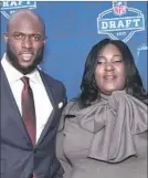  ?? Mitchell Leff Getty Images ?? Lory Fournette on son Leonard Fournette, former Louisiana State running back drafted by Jacksonvil­le: “I’d say, ‘You want to be in the NFL? You need to learn how to talk first.’ ”