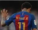  ?? FOTO: LEHTIKUVA/ AFP/LLUIS GENE ?? FARVäL? Neymar vill lämna Barcelona.