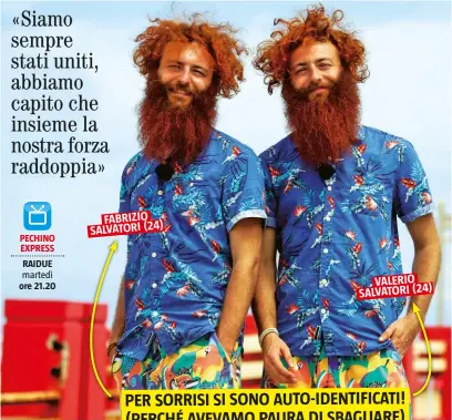  ??  ?? PER SORRISI SI SONO AUTO-IDENTIFICA­TI! ( PERCHÉ AVEVAMO PAURA DI SBAGLIARE)